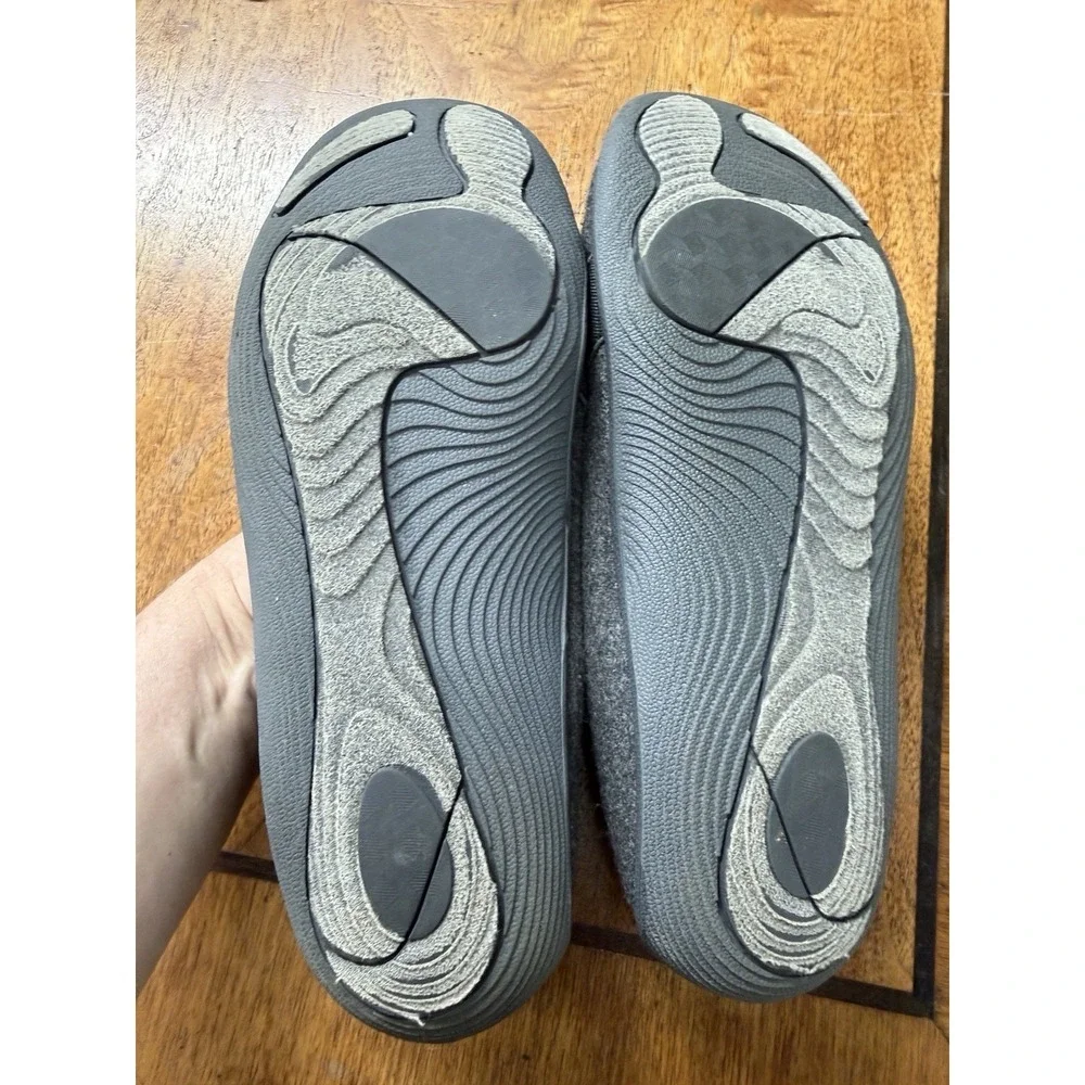 DR. Scholl's Women's 8 Jewel flats, Wool Warm gray Mary Jane Slip On Loafer